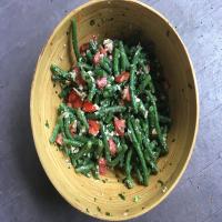 Greek Green Bean Salad with Feta and Tomatoes image