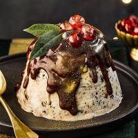Christmas pudding ice cream bombe_image