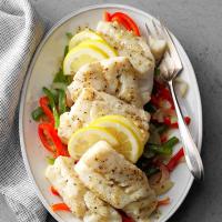 Cod with Sweet Peppers image