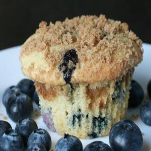 Blueberry Muffin Cupcakes with a Streusel Topping and Vanilla Icing_image