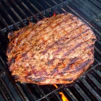 Grilled New York Steaks With Chimichurri_image