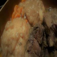 BONNIE'S SHORT RIBS WITH BEEF GRAVY AND DUMPLINGS image