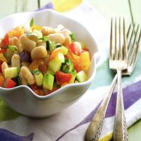 White Bean Zucchini Basil Salad image