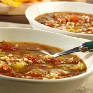 Swanson® Roasted Tomato and Barley Soup image