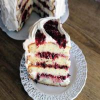 Berries And Cream Pinwheel Cake image