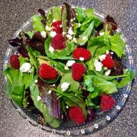 Raspberry-Goat Cheese Salad/Raspberry Vinaigrette_image