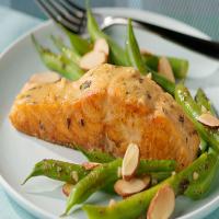 Balsamic Salmon with Green Beans Amandine image