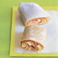 Salami and Coleslaw Wrap image