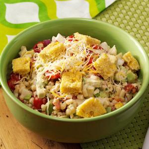 Corn Salad with Tamale Croutons_image