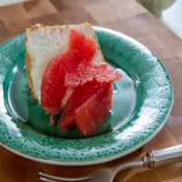 Angel Food Cake with Grapefruit Compote image