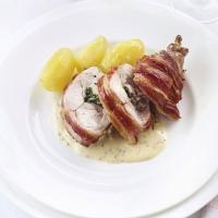 Rabbit with mustard & bacon image