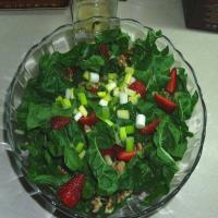 Spinach, Strawberry and Walnut Salad image