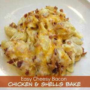 Cheesy Bacon Chicken & Shells Bake Recipe - (4.7/5)_image
