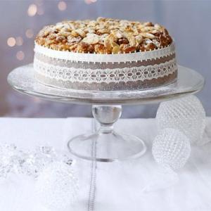 Crunchy nut cake decoration image