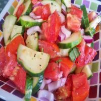 Tomato, Cucumber and Red Onion Salad image