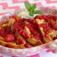Homemade Raspberry Sauce for Pancakes or Crepes image