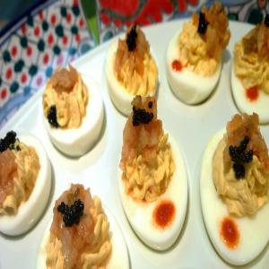 Kimchi Deviled Eggs image
