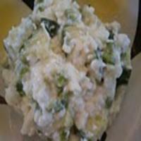 Cucumbers With Onion and Cheese image