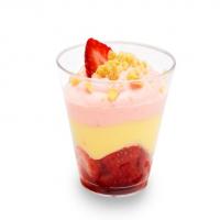 Lemon Pudding with Strawberry Cream_image