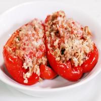 Stuffed Peppers with Broken Meatballs and Rice image
