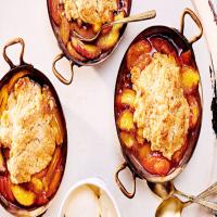 Cardamom-Scented Peach-Apricot Cobblers image