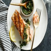 Salmon in Parsley Sauce image