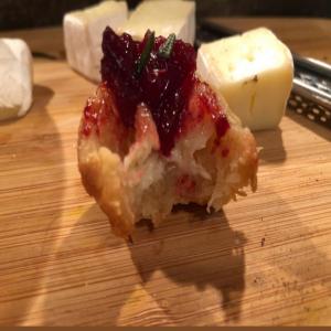 BAKED BRIE WITH BALSAMIC ROSEMARY CRANBERRY SAUCE image