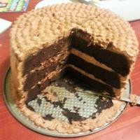 3 Layer Chocolate Cake With Chocolate Mousse Filling (Gluten Fre image