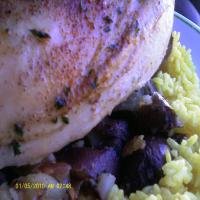 Assyrian Chicken and Potatoes With Yellow Rice image