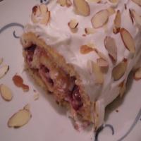 Almond Raspberry Cream Roll_image