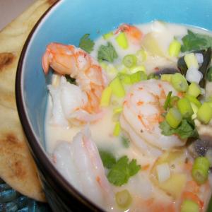 Spicy Coconut Chicken or Seafood Soup image