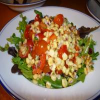 Grilled Corn Salad With Honey Garlic Dressing_image