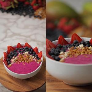 Healthy Smoothie Bowl: Pitaya Bowl: The Forager Recipe by Tasty_image
