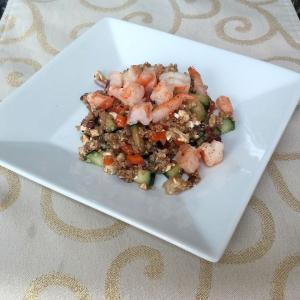 Mediterranean Quinoa Salad with Shrimp image