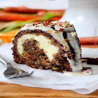 Cream Cheese Stuffed Carrot Cake with Orange Glaze Recipe - (4.5/5) image