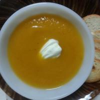 Not-Too-Sweet Sweet Potato Soup image