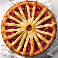 Rhubarb Cherry Pie image