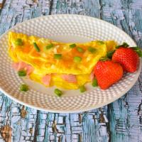 Ultimate Low-Carb Ham and Cheese Omelet for Two image