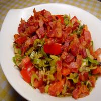 Creamed Leeks With Tarragon, Tomatoes, and Bacon image
