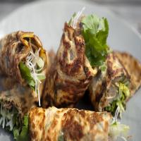 Herbed Omelet Wraps With Rice Noodles and Duck_image