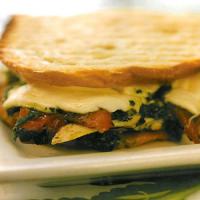 Chicken Breast with Roasted Peppers and Mozzarella Panini image
