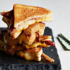 Grilled Cheese Sandwiches with Bacon image