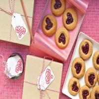 Peanut-Butter-and-Jam Heart Cookies image