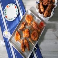 Pickle Brined Fried Chicken With Hot Honey Sauce image