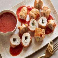 Chicken Scallopine with Sage and Fontina Cheese image
