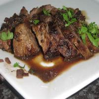 Bistro Steak with Red Wine Sauce image