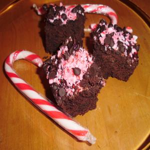Low-Fat Holiday Peppermint Candy Cane Brownies image