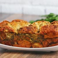 Pesto Chicken-stuffed Garlic Bread Recipe by Tasty_image