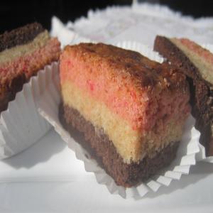 Neapolitan Gooey Cake Bars image