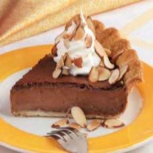 Almond-Fudge Custard Pie Recipe_image